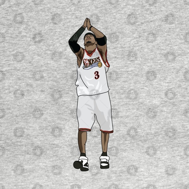 Allen Iverson Philadelphia 76ers by xavierjfong